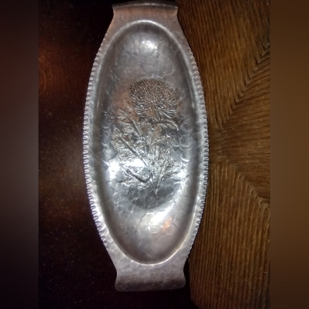 Vintage Continental Trademark Silverlook Hand Wrought Tray